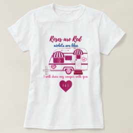 Camiseta Los Rosas de Camper Trailer son Red Valentine