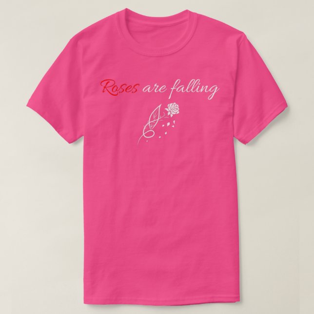 Camiseta Los Rosas de Red Orville Peck están cayendo letras (Diseño del anverso)
