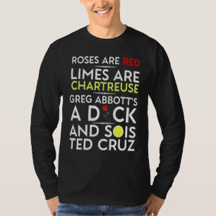 Camiseta Los rosas Son Extremidades Rojas Son Chartreuse Gr