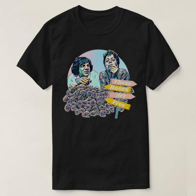 Camiseta Los rosas son libres cuando (Diseño del anverso)