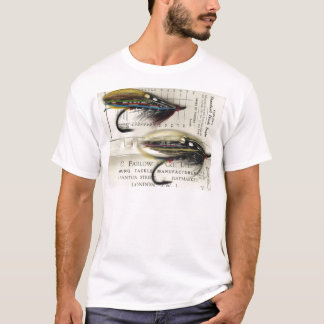 Camiseta Los salmones clásicos vuelan en tarjeta