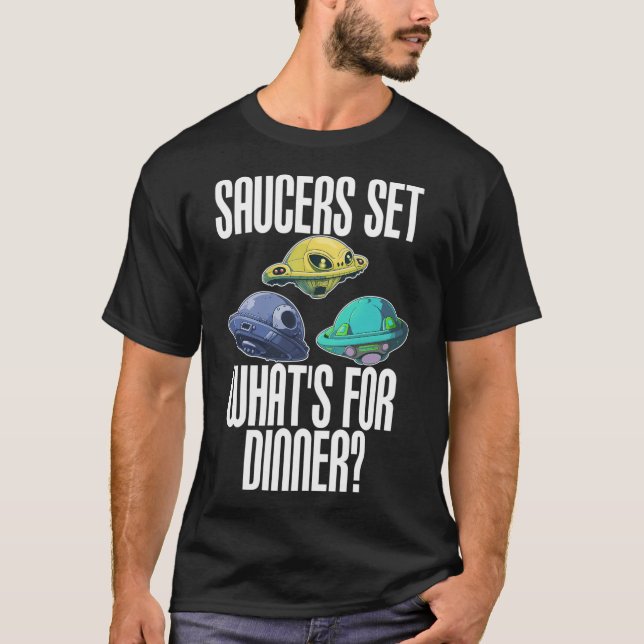 Camiseta Los Saucers voladores oscurecen (Anverso)