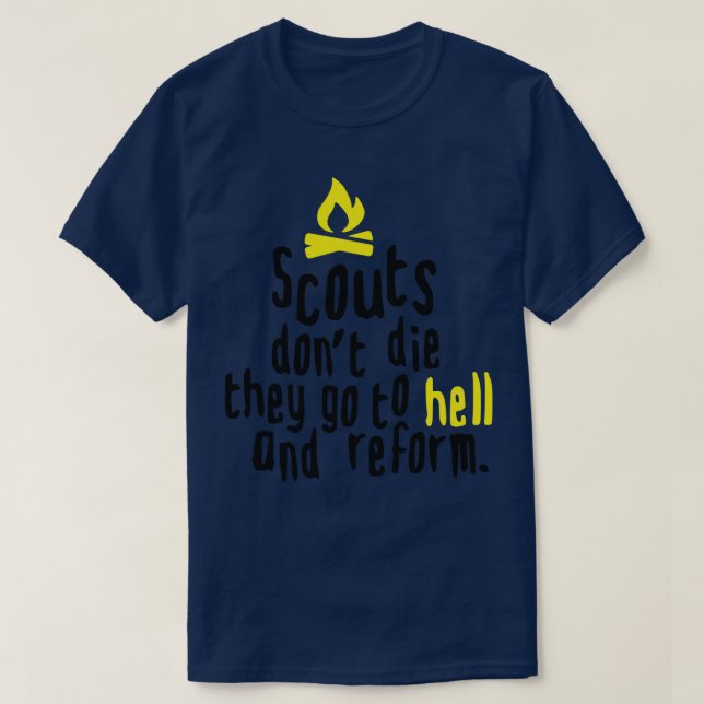 Camiseta Los scouts no mueren (Diseño del anverso)