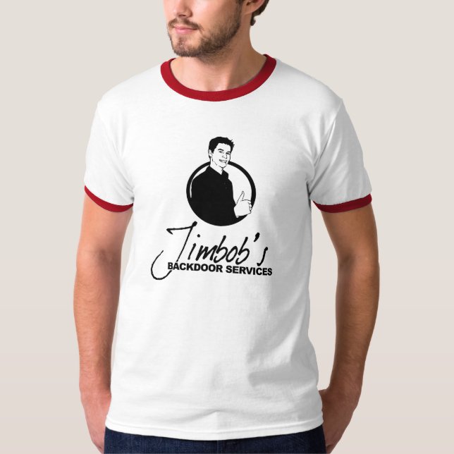 Camiseta los servicios traseros de los jimbob (Anverso)