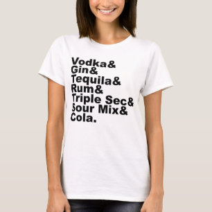Camiseta Los Siete Ingredientes De Un Té Helado De La Isla