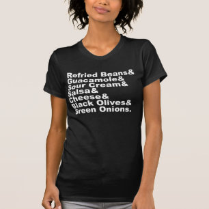 Camiseta Los siete ingredientes en un dip de siete capas