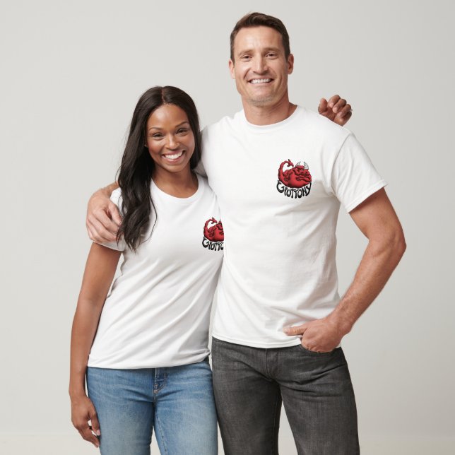 Camiseta Los siete pecados capitales diablo de la gula (Unisexo)