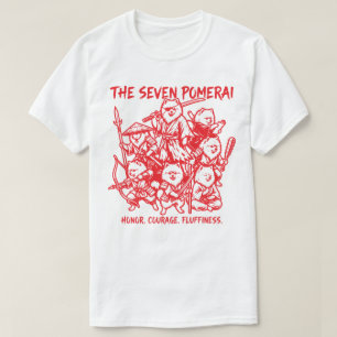 Camiseta Los Siete Pomerai - Parodia de Samuráis Pomerania