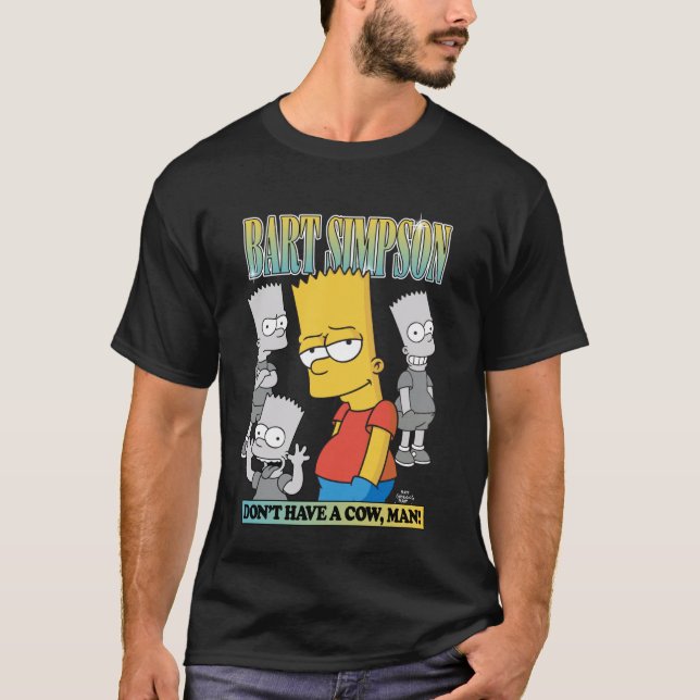 Camiseta Los Simpsons Estados de ánimo de Bart Simpson (Anverso)