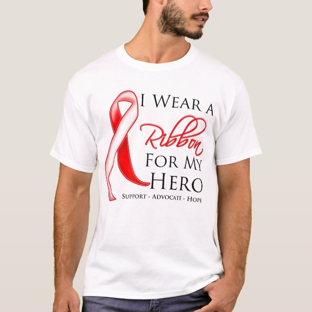 Camiseta Los síndromes de Myelodysplastic llevo una cinta (Anverso)