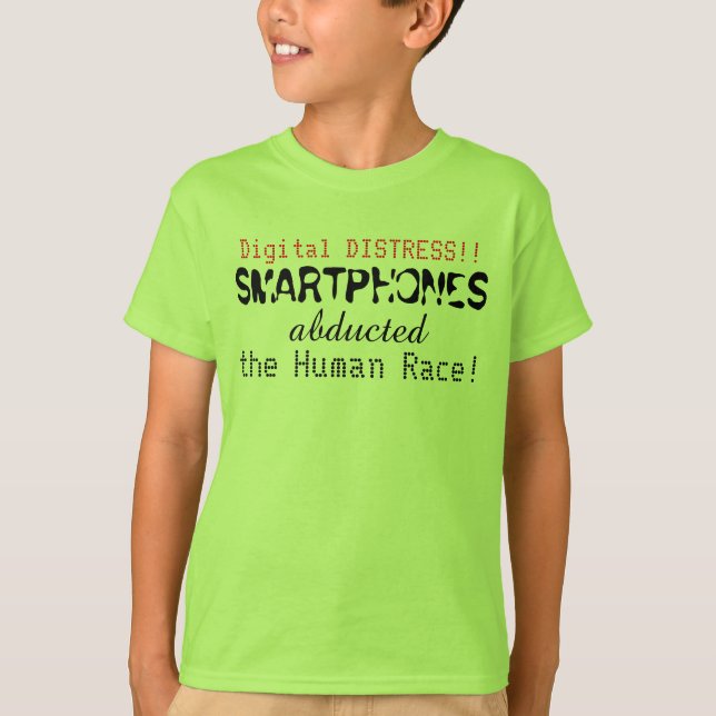 Camiseta Los smartphones secuestraron a los niños graciosos (Anverso)