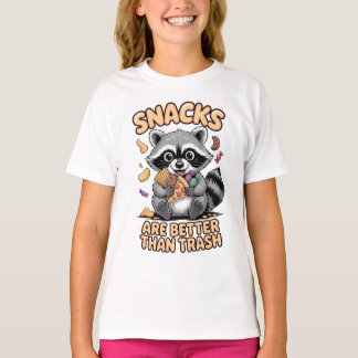 Camiseta Los Snacks Son Mejores Que La Basura, Mapache Dive