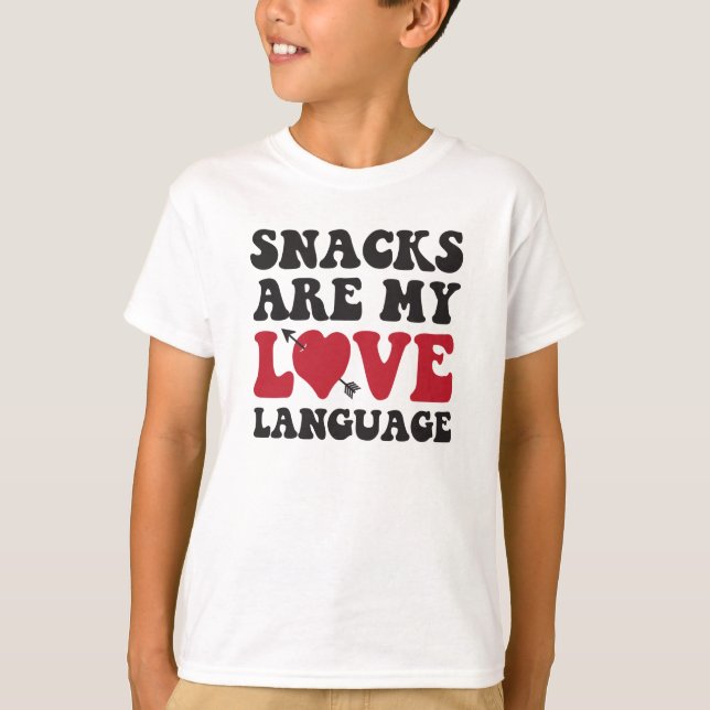 Camiseta Los snacks son mi idioma del amor (Anverso)