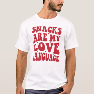 Camiseta Los snacks son mi lenguaje del amor, Amantes de lo