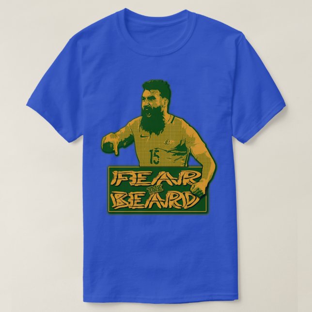 Camiseta Los Socceroos Retro Mile Jedinak TEMEN LA BARRA (Diseño del anverso)