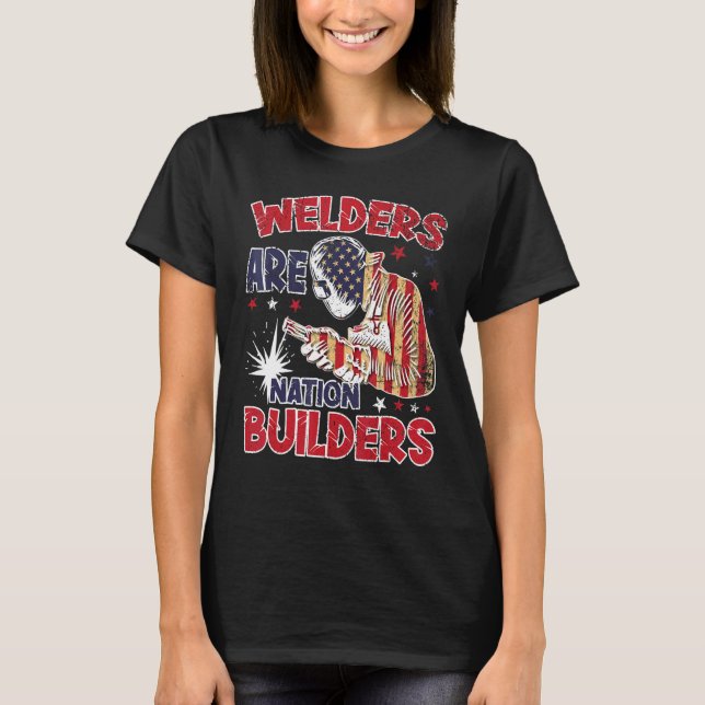 Camiseta Los soldadores son constructores de la nación Cool (Anverso)