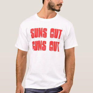 Camiseta Los soles hacia fuera disparan contra hacia fuera