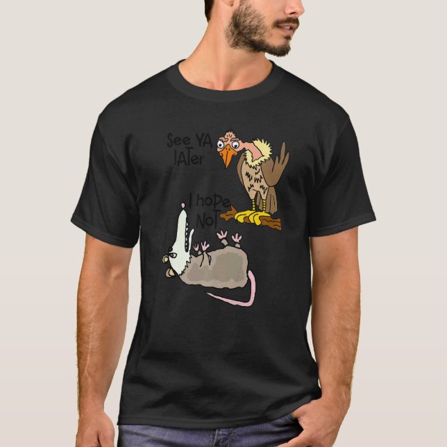 Camiseta Los sonrientes Possum y la sátira de Buzzard (Anverso)