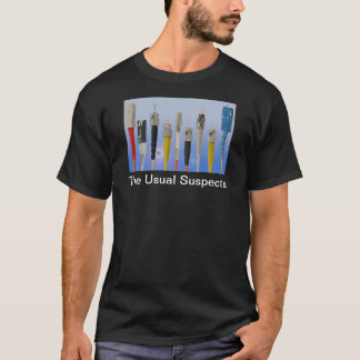 Camiseta Los sospechosos usuales (fibra óptica)