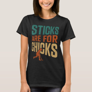 Camiseta Los Sticks De Hockey Sobre Césped Son Para Chicas