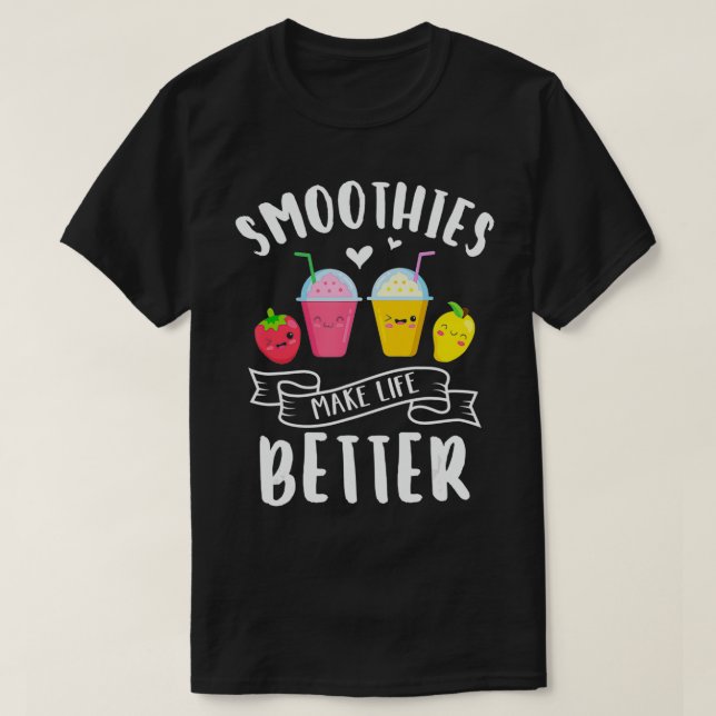 Camiseta Los Suavizadores Hacen La Vida Mejor Blender Fruit (Diseño del anverso)