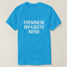 Camiseta Los suecos invadieron Noruega en azul noruego