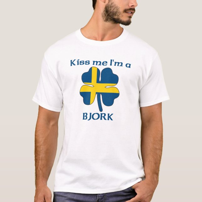 Camiseta Los suecos personalizados me besan que soy Bjork (Anverso)