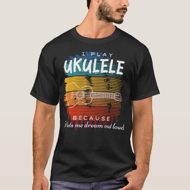 Camiseta Los sueños de los días de Ukulele: Escalando las f (Anverso)