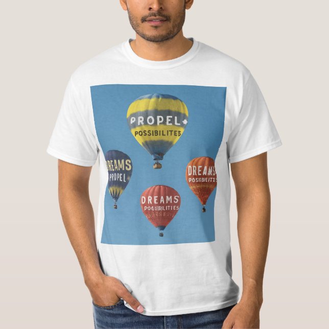 Camiseta Los sueños son buenas posibilidades" (Anverso)