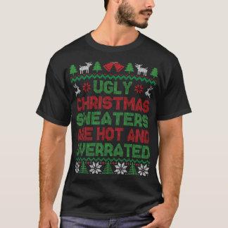 Camiseta Los suéteres feos de Navidad son populares y sobre