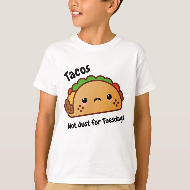 Camiseta Los tacos graciosos no son solo los martes (Anverso)