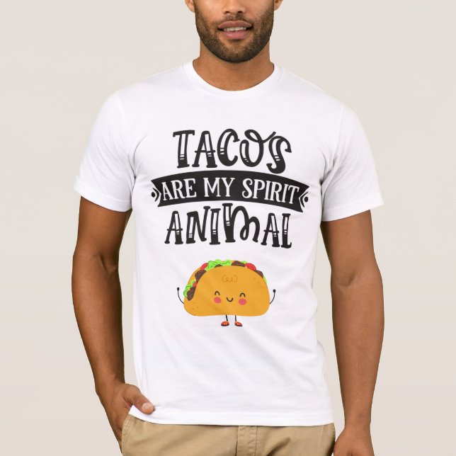 Camiseta Los tacos graciosos son mi animal espiritual (Anverso)