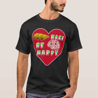 Camiseta Los tacos hacen feliz a mi cerebro