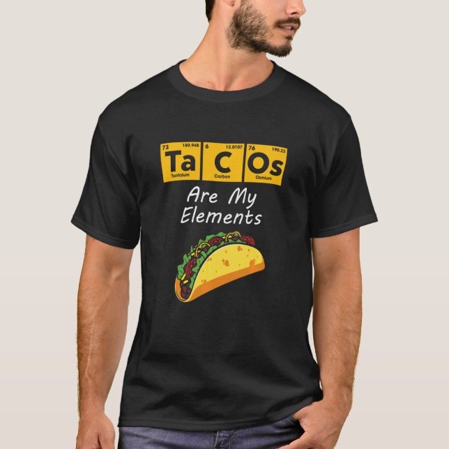 Camiseta Los tacos son mi elemento Quirúrgico de tabla dulc (Anverso)