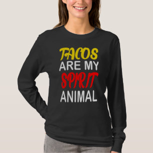 Camiseta Los tacos son mi espíritu animal comida mexicana C