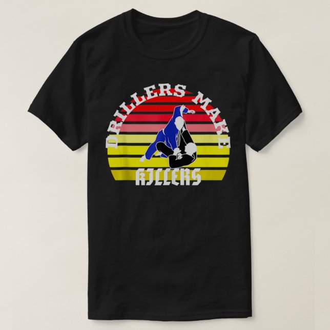 Camiseta Los taladradores hacen asesinos, JIuJitsu, MMA, Mu (Diseño del anverso)