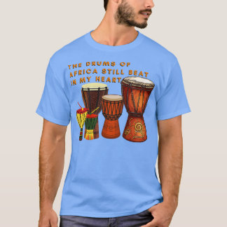Camiseta Los tambores africanos los tambores de África toda