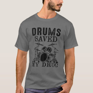 Camiseta Los tambores salvaron a mi gracioso bateador de dr
