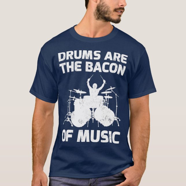 Camiseta Los Tambores Son El Baco De La Música Regalo Para  (Anverso)