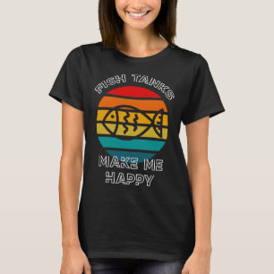 Camiseta Los tanques de pescado me hacen feliz pescador ret