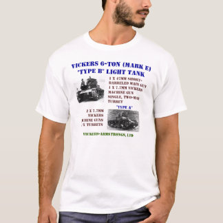 Camiseta Los tanques ligeros de Vickers 6-Ton