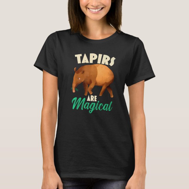 Camiseta Los Tapir Son Magos Zookeeper Animal De Vida Silve (Anverso)