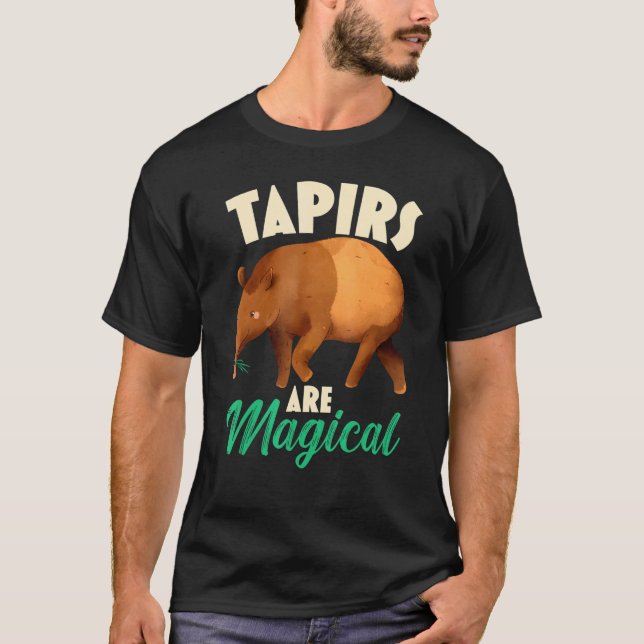 Camiseta Los Tapir Son Magos Zookeeper Animal De Vida Silve (Anverso)