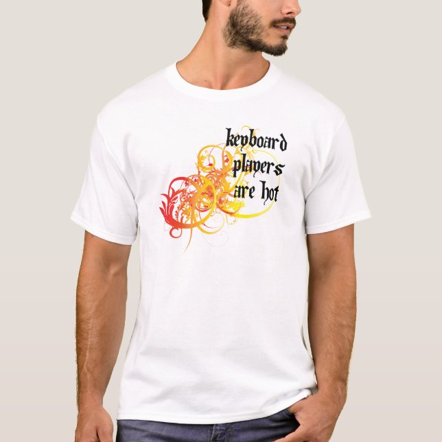 Camiseta Los teclistas son calientes (Anverso)