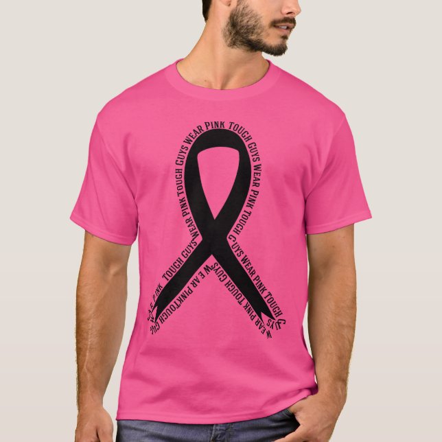 Camiseta Los Tejidos Usan Conciencia Sobre El Cáncer De Mam (Anverso)