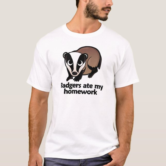 Camiseta Los tejones comieron mi preparación (Anverso)