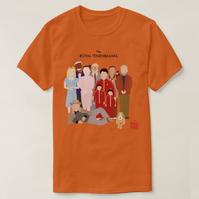 Camiseta Los Tenenbaums reales (Diseño del anverso)