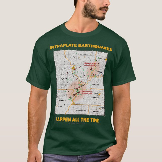 Camiseta Los terremotos en placas se producen todo el tiemp (Anverso)