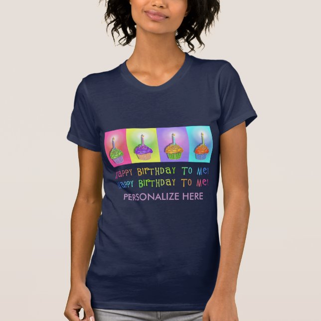 Camiseta Los tés oscuros de las mujeres - Pasteles de cumpl (Anverso)