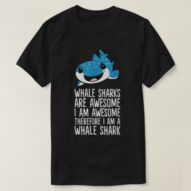 Camiseta Los tiburones ballena son increíbles. Estoy alucin (Diseño del anverso)